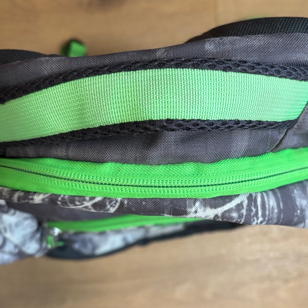 The North Face Men's Backpack - Black and Neon Green - Picture 3 of 4